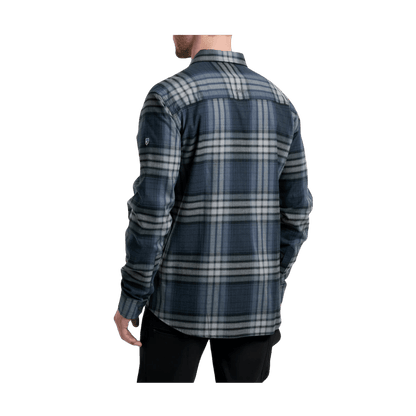 KUHL MEN'S FUGITIVE FLANNEL LONG SLEEVE - CITY NIGHT - BACK VIEW