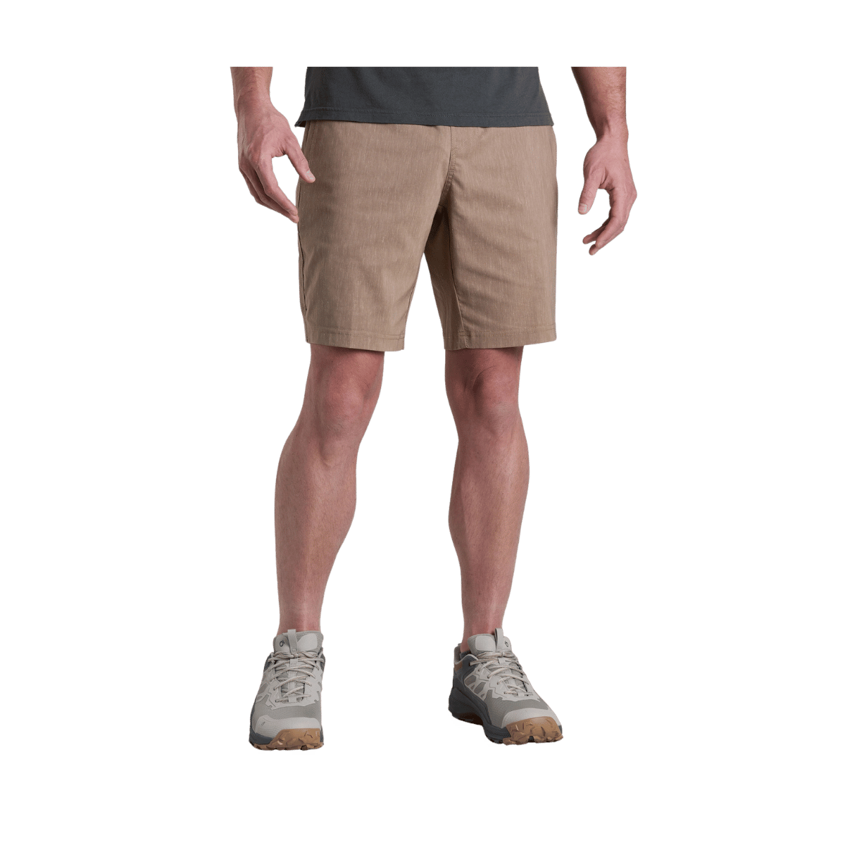KUHL MEN'S GETAWAY SHORT 9" - KHAKI - FRONT VIEW