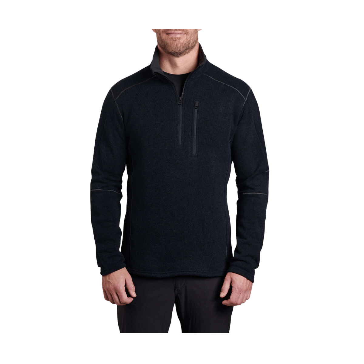 KUHL MEN'S INTERCEPTR 1/4 ZIP - MUTINY BLUE - FRONT VIEW