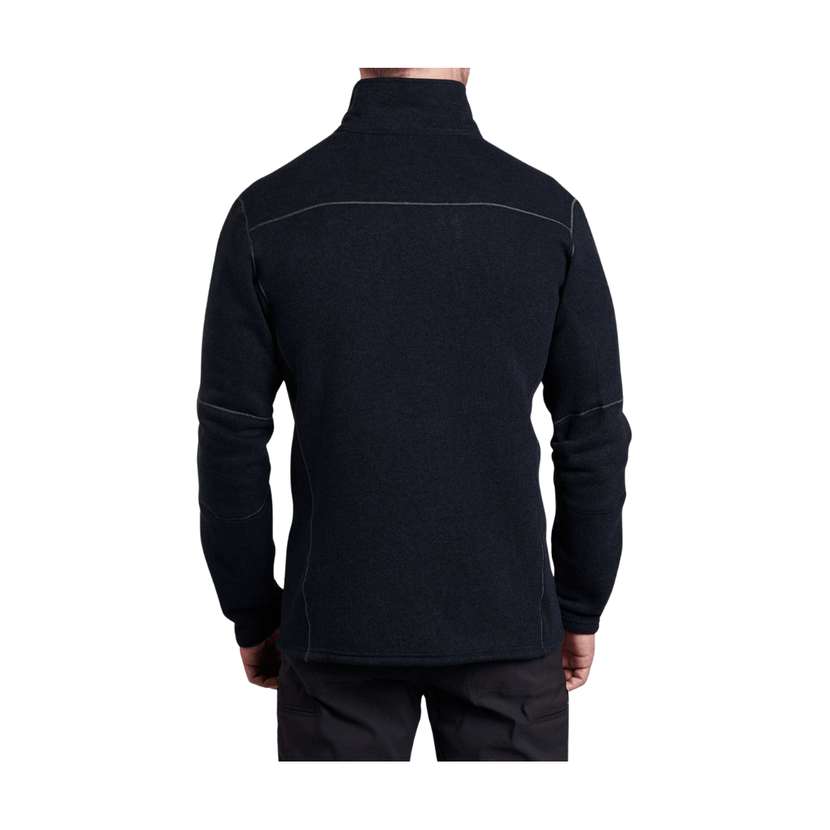 KUHL MEN'S INTERCEPTR 1/4 ZIP - MUTINY BLUE - BLACK VIEW