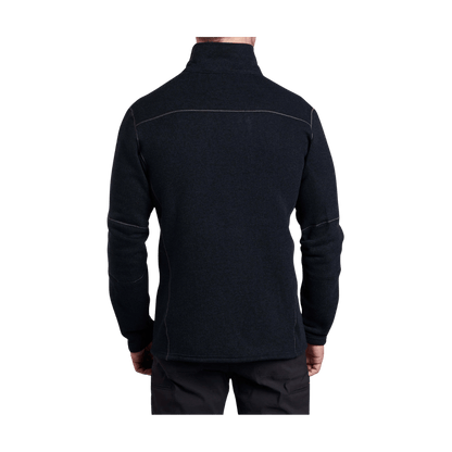 KUHL MEN'S INTERCEPTR 1/4 ZIP - MUTINY BLUE - BLACK VIEW