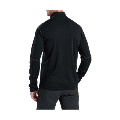 KUHL MEN'S INVIGORATR 1/4 ZIP LONG SLEEVE - RAVEN - BACK VIEW