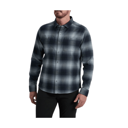 KUHL MEN'S LAW FLANNEL LONG SLEEVE - CITY NIGHT - FRONT VIEW