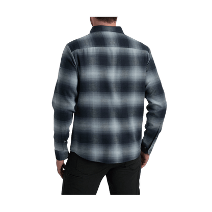 KUHL MEN'S LAW FLANNEL LONG SLEEVE - CITY NIGHT -  BACK VIEW
