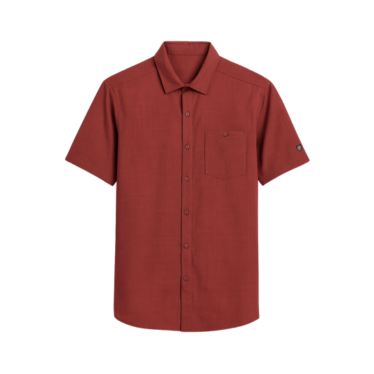 KUHL MEN'S PERSUADR SHORT SLEEVE SHIRT - RUSTED SUN