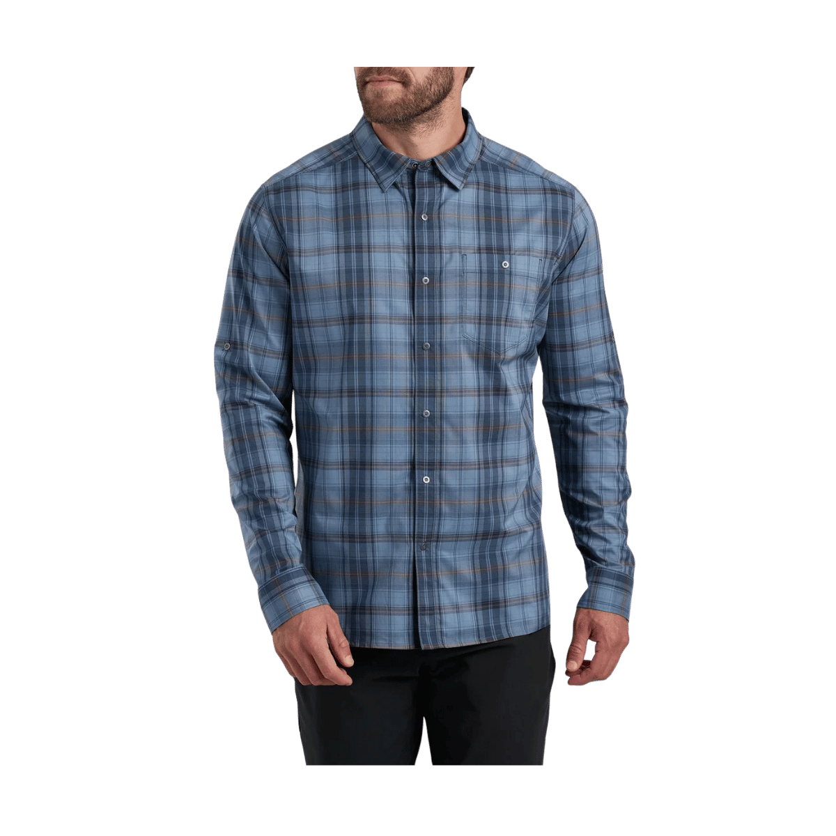 KUHL MEN'S RESPONSE LITE LONG SLEEVE SHIRT - BLUE COPPER