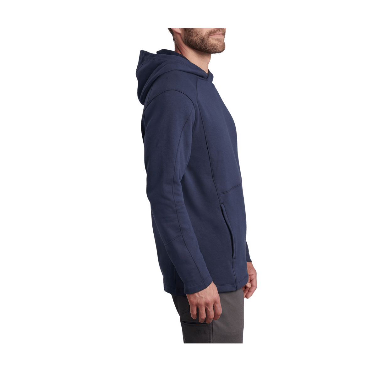 KUHL MEN'S SPEKTER PULL OVER HOODY - PIRATE BLUE - SIDE VIEW