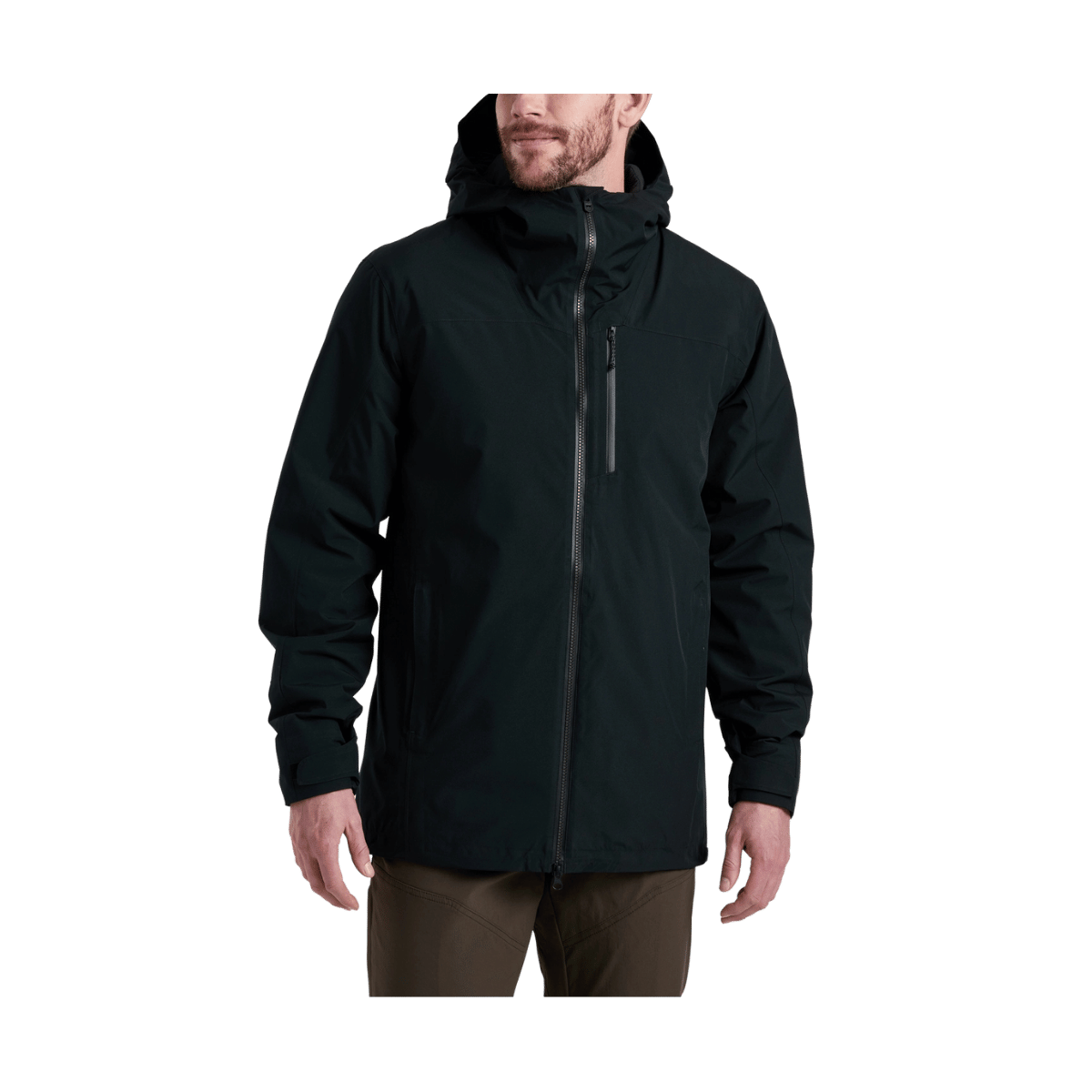 KUHL MEN'S STRETCH VOYAGR INSULATED JACKET - BLACKOUT - FRONT VIEW