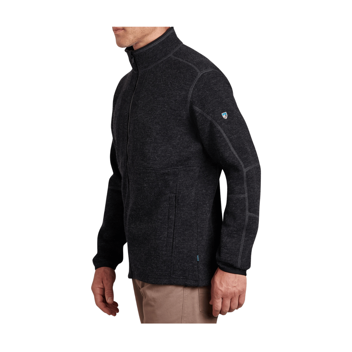 KUHL MEN'S THOR FULL ZIP FLEECE - GOTHAM - SIDE VIEW