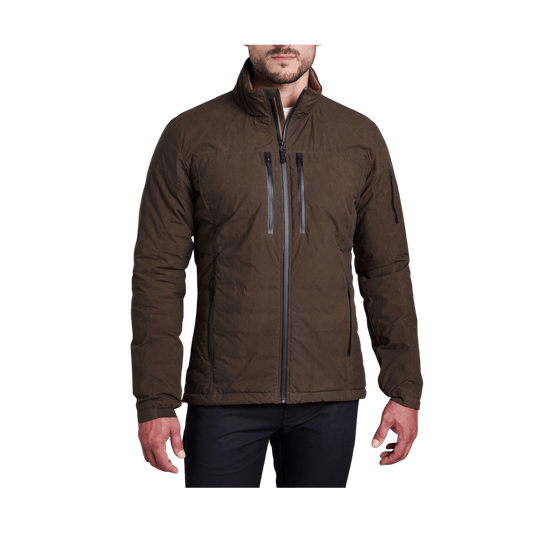 KUHL MEN'S WYLDEFIRE INSULATED HOODY - TURKISH COFFEE - FRONT VIEW