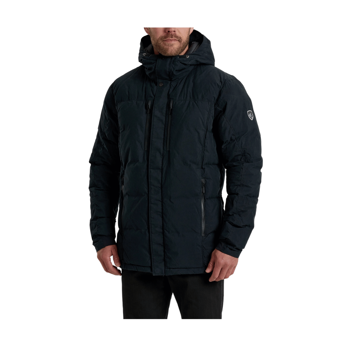 KUHL MEN'S WYLDEFIRE INSULATED PARKA - RAVEN - FRONT VIEW