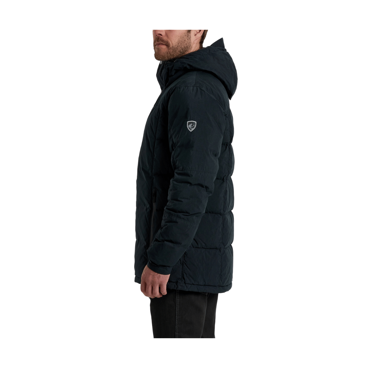 KUHL MEN'S WYLDEFIRE INSULATED PARKA - RAVEN - SIDE VIEW