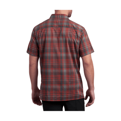 KUHL MEN'S RESPONSE SHORT SLEEVE SHIRT - MOLTEN ROCK -  BACK VIEW