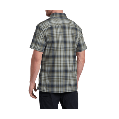 KUHL MEN'S RESPONSE SHORT SLEEVE SHIRT - OLIVE NIGHT - BACK VIEW