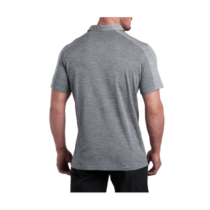 KUHL MEN'S ENGINEERED POLO - HEATHER GREY - BACK VIEW