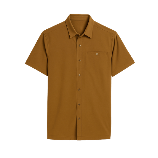 KUHL MEN'S RENEGADE SHORT SLEEVE SHIRT - DARK KHAKI