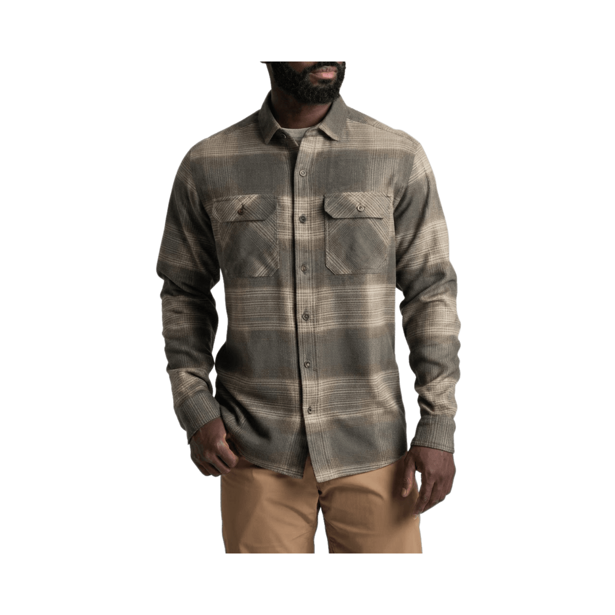 KUHL RYDR FLANNEL LS DARK SAND
