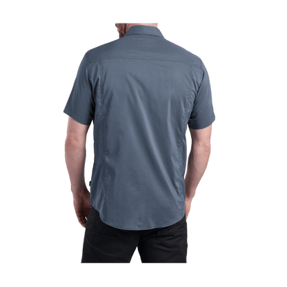 KUHL MEN'S STEALTH SHORT SLEEVE SHIRT - OPEN SEA - BACK VIEW