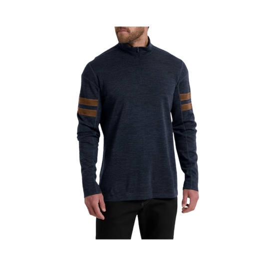 KUHL TEAM MERINO 1/4 ZIP MIDNIGHT