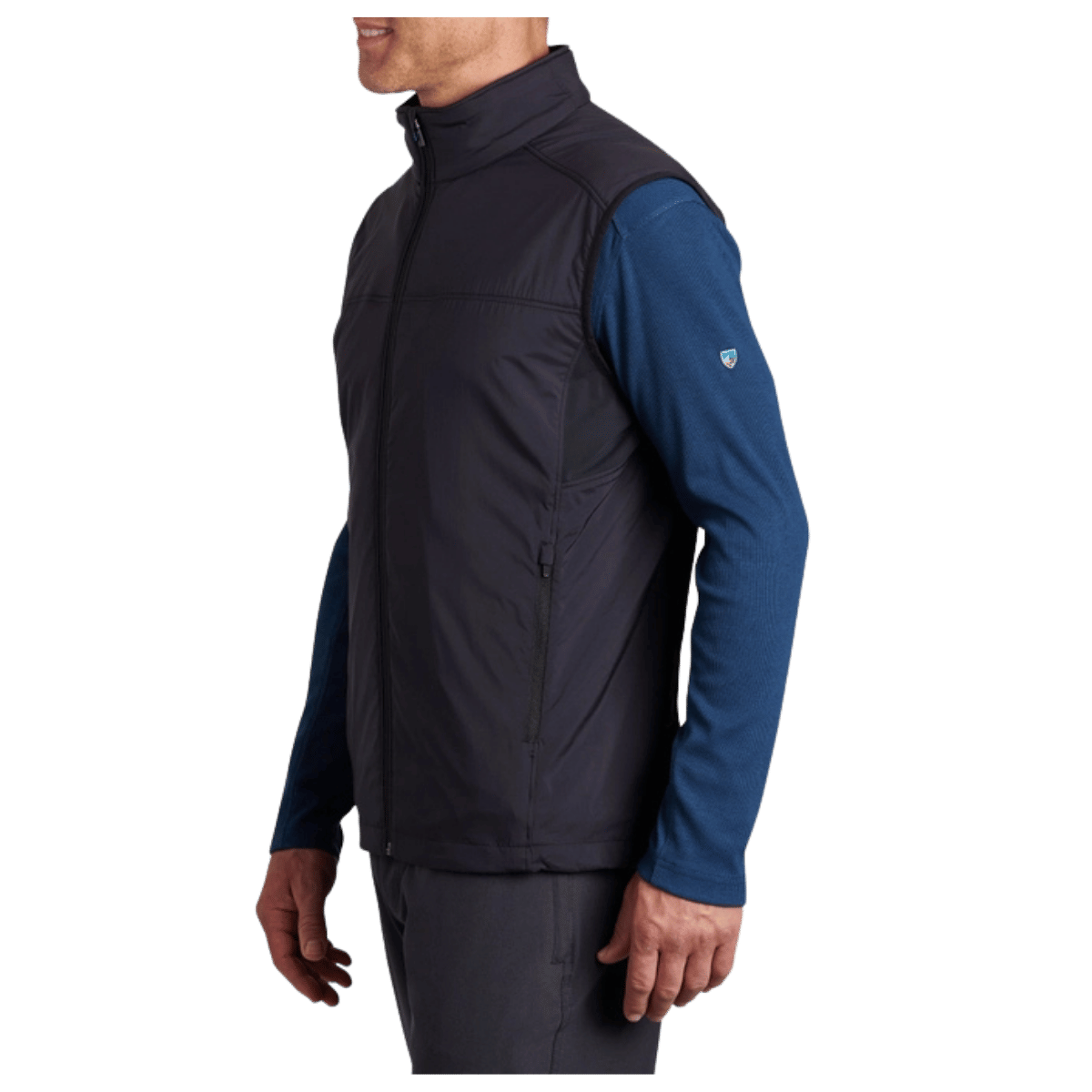 KUHL MEN'S THE ONE VEST AEROKNIT™ INSULATION - RAVEN - SIDE VIEW