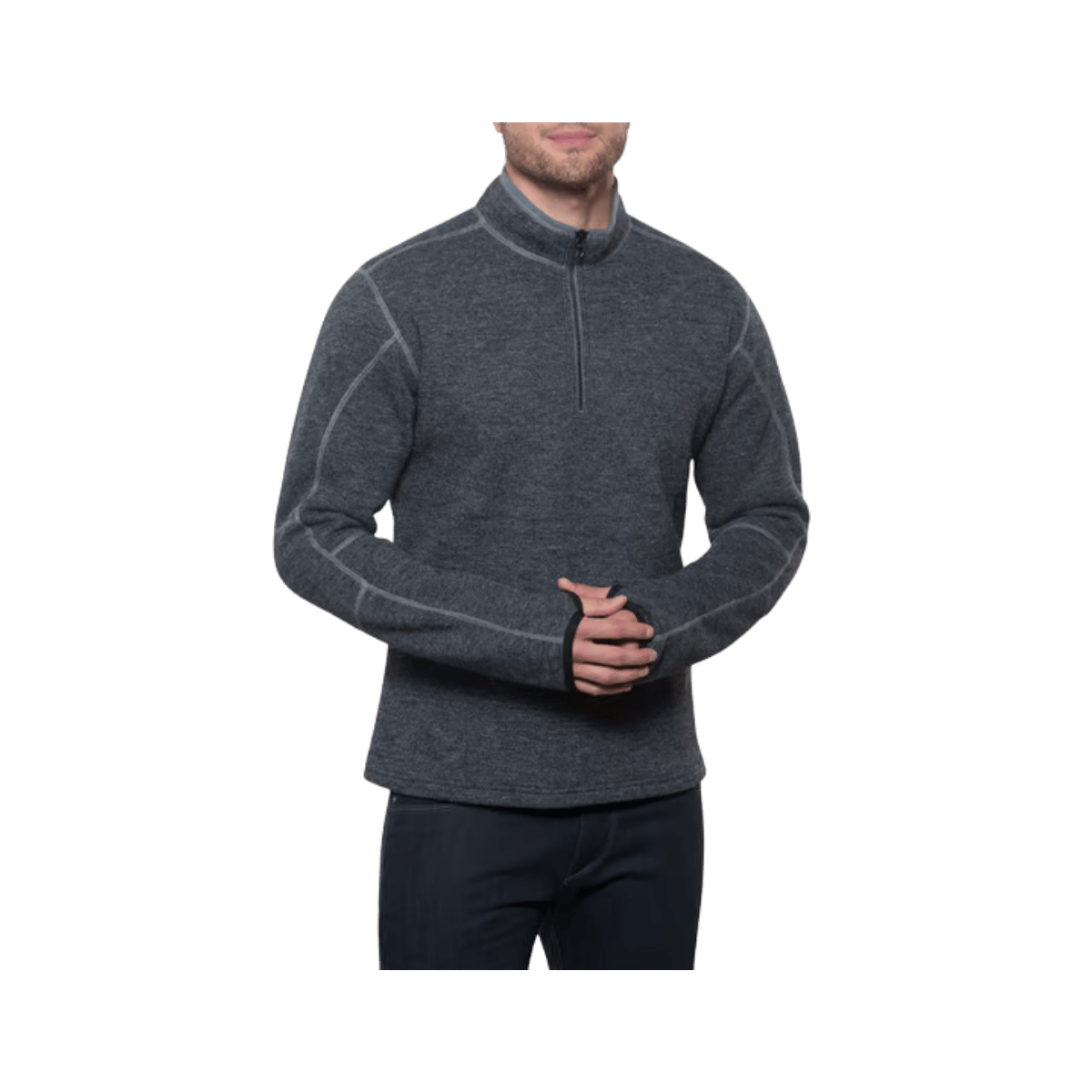 KUHL THOR 1/4 ZIP SWEATER GRAPHITE