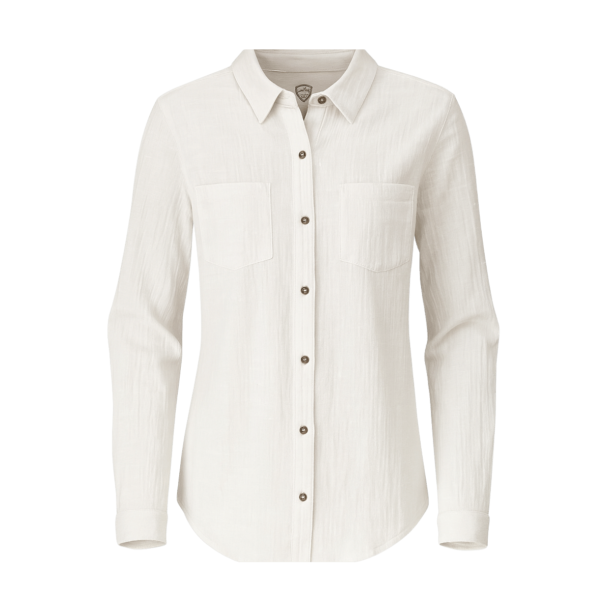KUHL WOMEN'S ADELE LONG SLEEVE BUTTON DOWN SHIRT - NATURAL