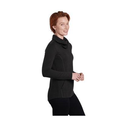 KUHL WOMEN'S ATHENA PULLOVER - BLACK - SIDE VIEW