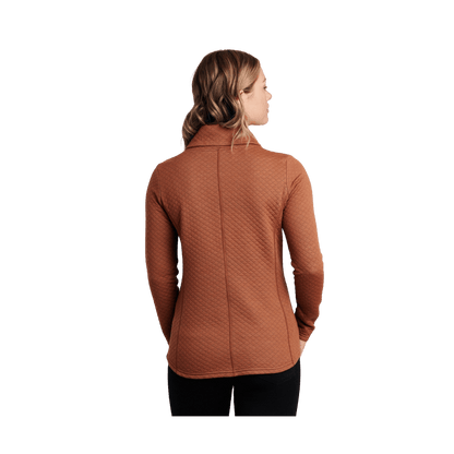 KUHL WOMEN'S ATHENA PULLOVER - COPPER - BACK VIEW