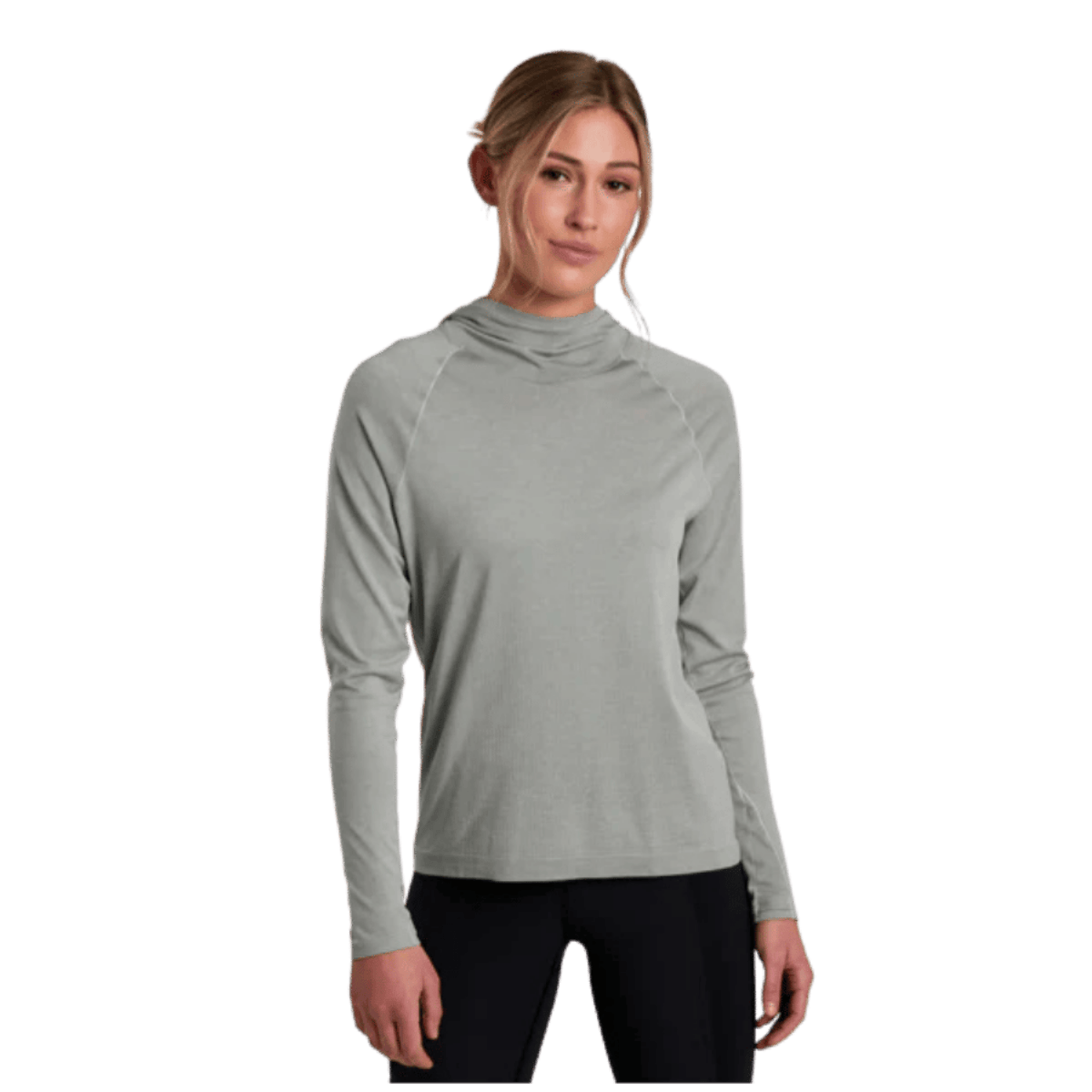 KUHL WOMEN'S ECLIPSER HOODY 4-WAY STRETCH - MIST - FRONT VIEW WW