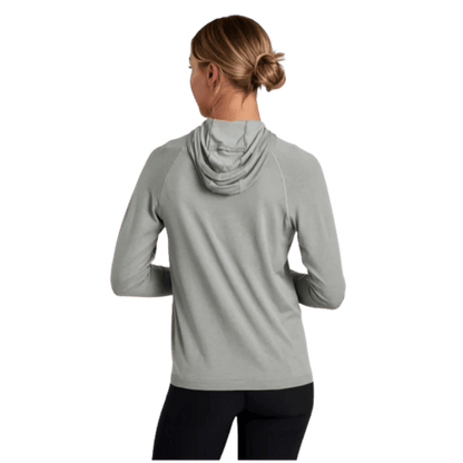 KUHL WOMEN'S ECLIPSER HOODY 4-WAY STRETCH - MIST - BACK VIEW