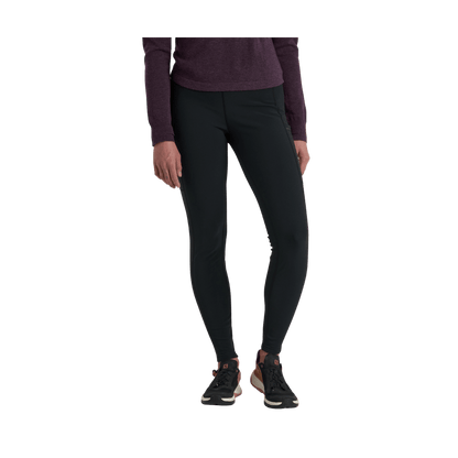 KUHL WOMEN'S FROST SOFTSHELL TIGHT - RAVEN - FRONT VIEW