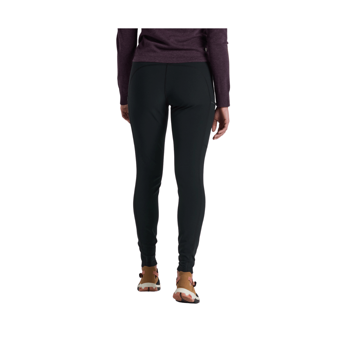 KUHL WOMEN'S FROST SOFTSHELL TIGHT - RAVEN - BACK VIEW