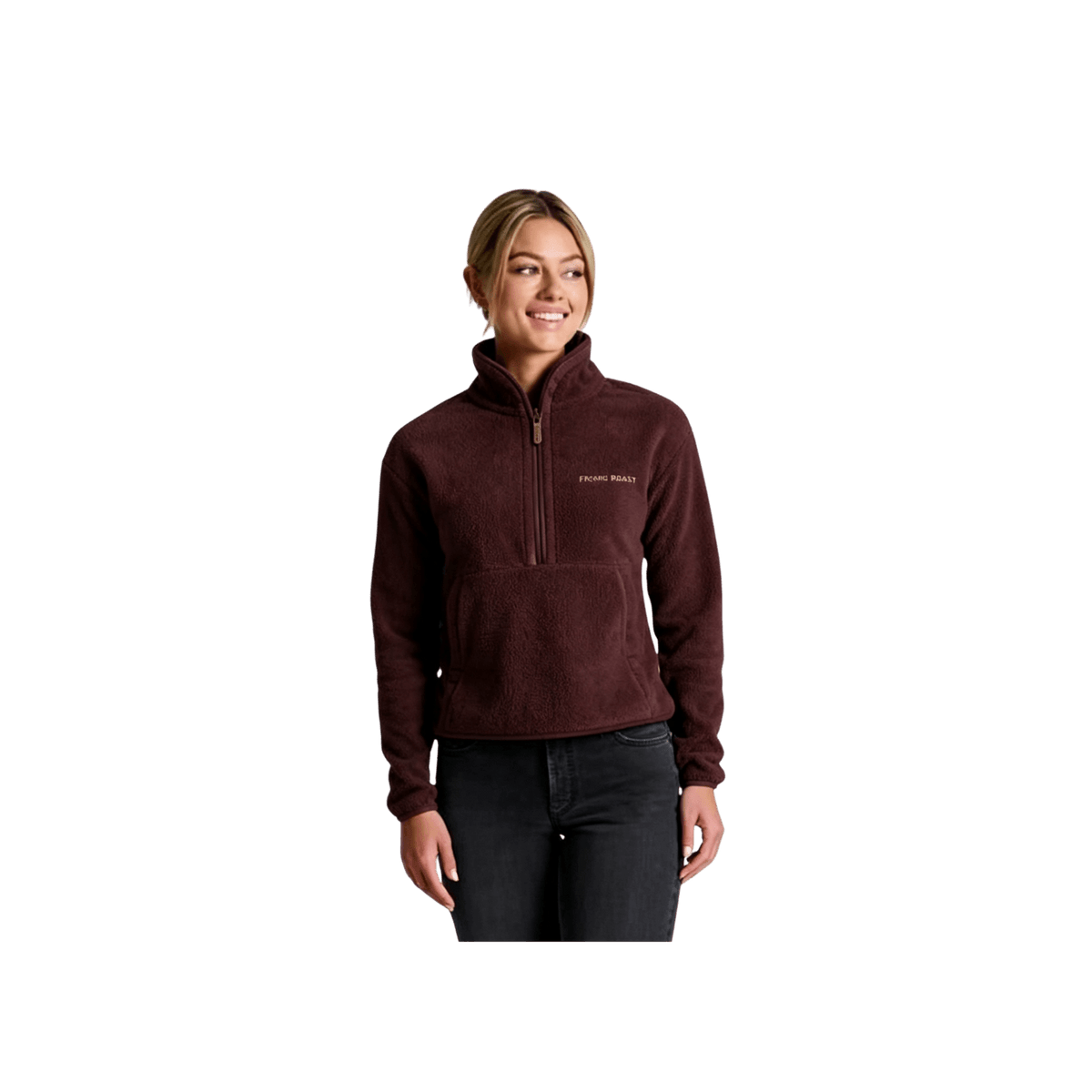 KUHL W HYGGE 1/2 ZIP FRENCH ROAST