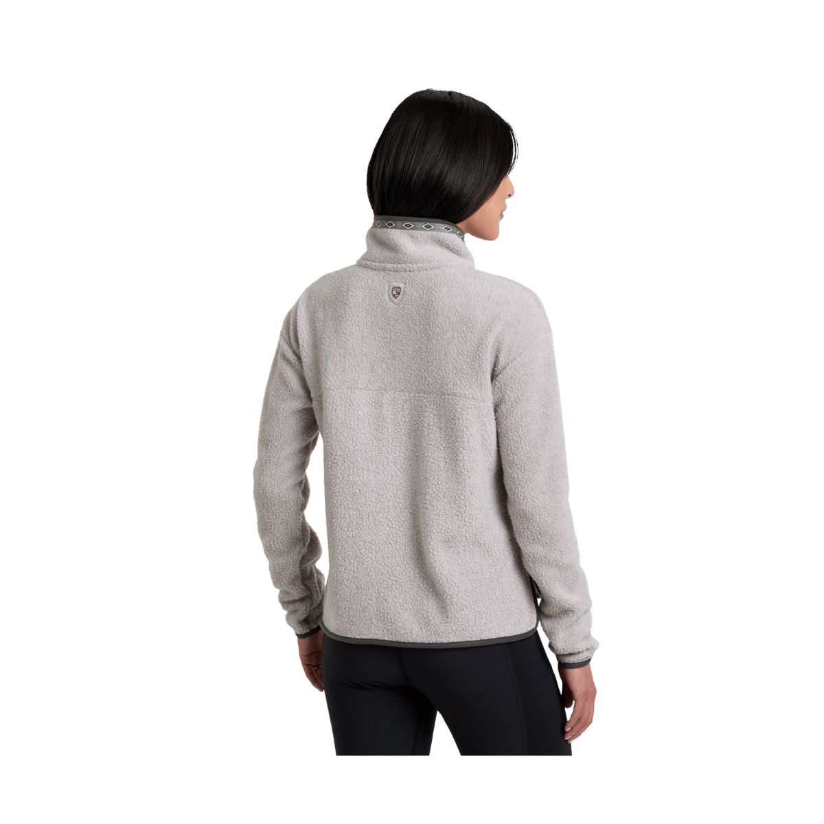 KUHL WOMEN'S  HYGGE FLEECE 1/2 ZIP - NATURAL - BACK VIEW