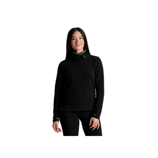 KUHL W HYGGE SNAP PULLOVER BLACK