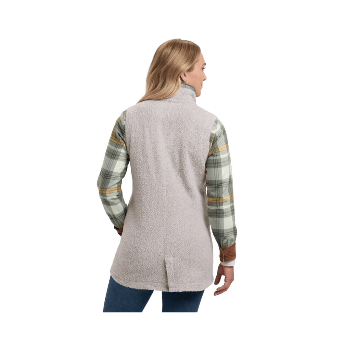 KUHL WOMEN'S HYGGE VEST - NATURAL - BACK VIEW