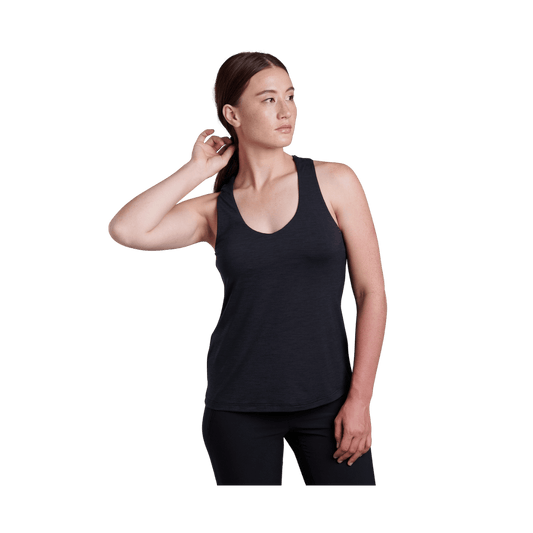 KUHL WOMEN'S INSPIRA TANK - BLACK - FRONT VIEW