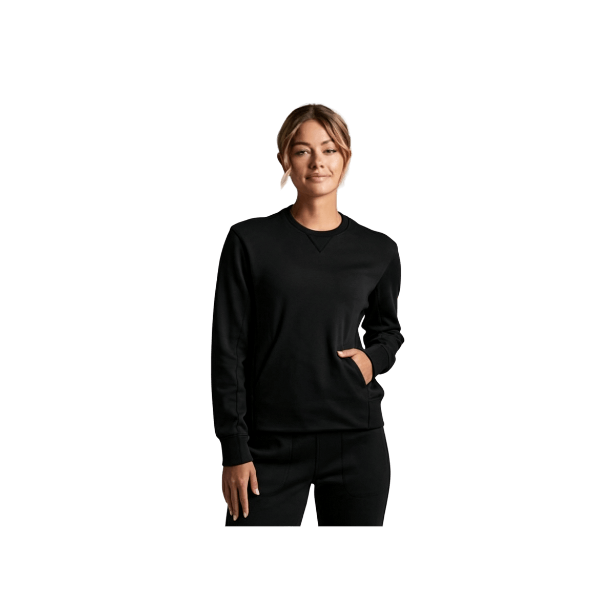 KUHL WOMEN'S KOZY CREW SWEATSHIRT- BLACK
