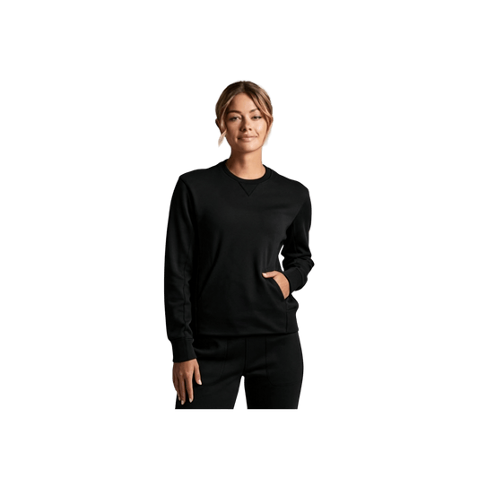 KUHL WOMEN'S KOZY CREW SWEATSHIRT- BLACK