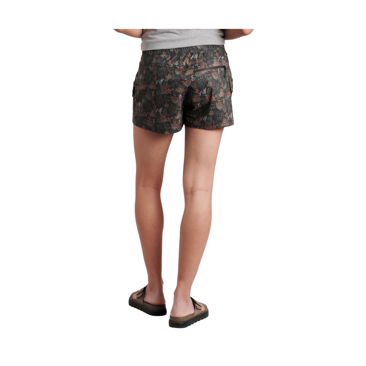 KUHL WOMEN'S KRUISER GETAWAY SHORT 3" - CARBON WOODLAND - BACK VIEW