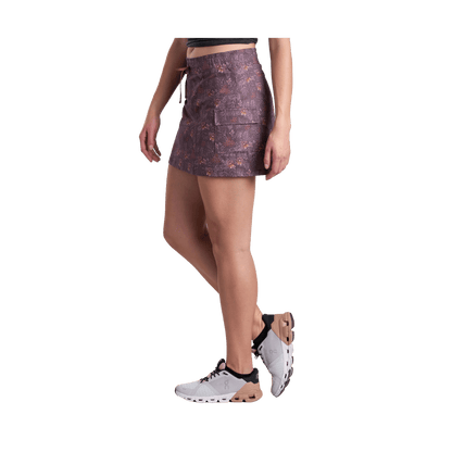 KUHL WOMEN'S KRUISER GETAWAY SKORT - MAUVE WOODLAND - SIDE VIEW