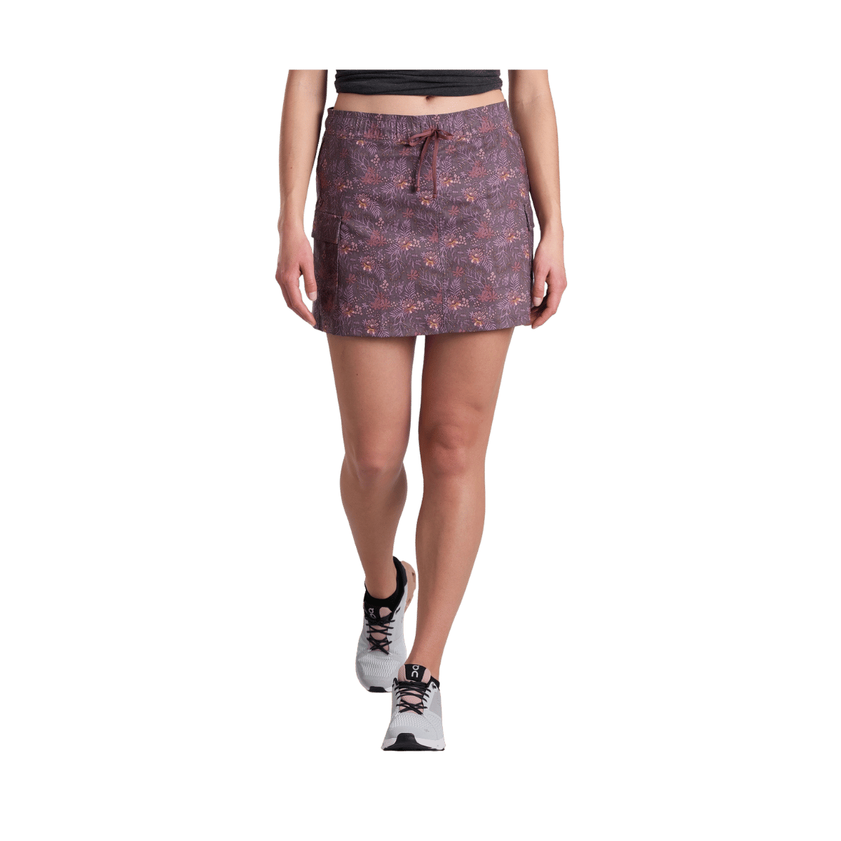 KUHL WOMEN'S KRUISER GETAWAY SKORT - MAUVE WOODLAND - FRONT VIEW