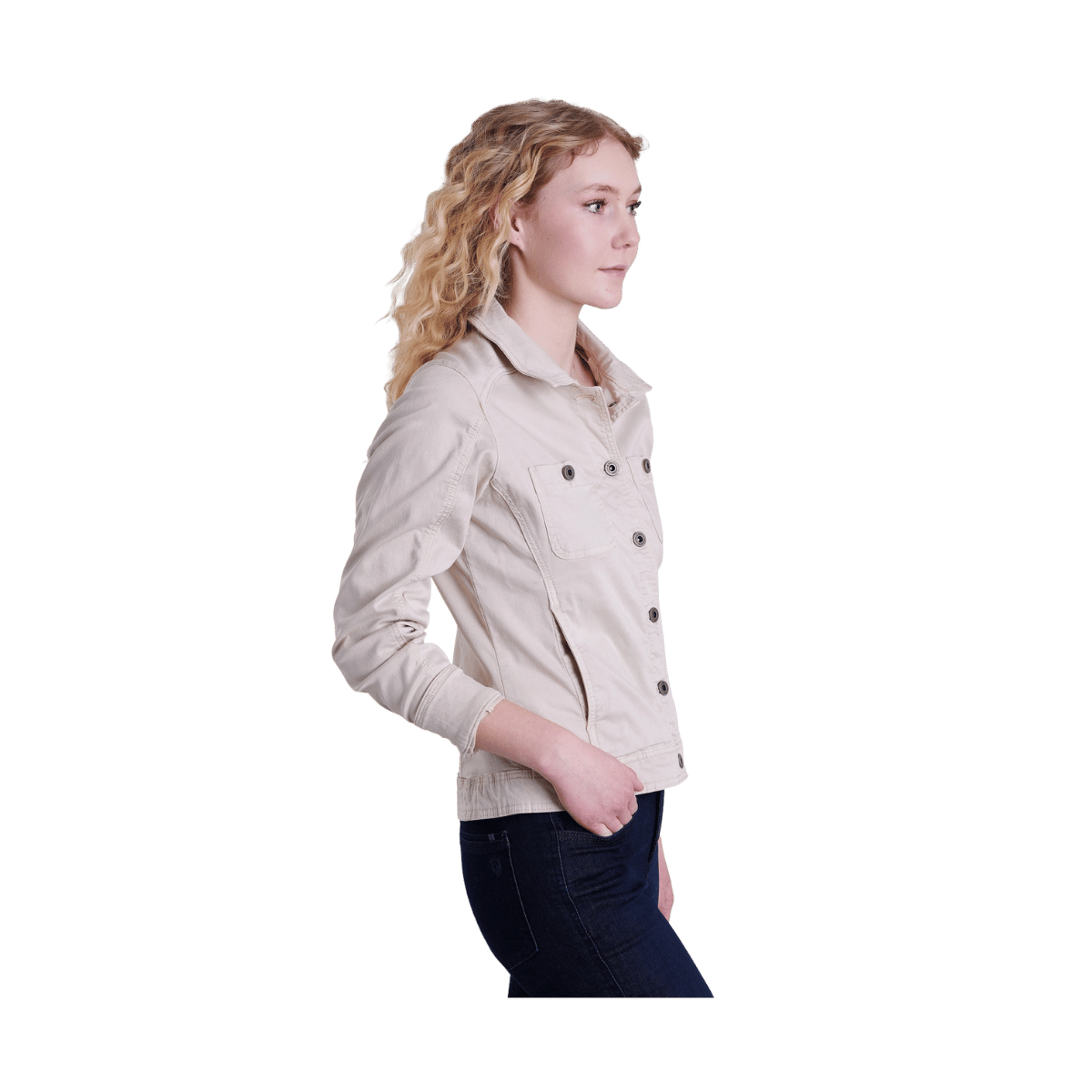 KUHL WOMEN'S KULTIVATR JACKET - STONE - SIDE VIEW