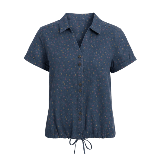 KUHL WOMEN'S LILIANA SHORT SLEEVE SHIRT - INDIGO ORCHID