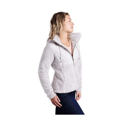KUHL WOMEN PRIMA FLIGHT HOODY - STONE - SIDE VIEW