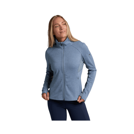 KUHL WOMEN'S REACTIV GRID FULL ZIP- RIVERSIDE