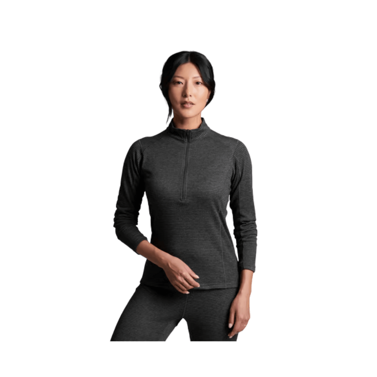 KUHL WOMEN'S REACTIV LITE GRID QUARTER ZIP- CARBON