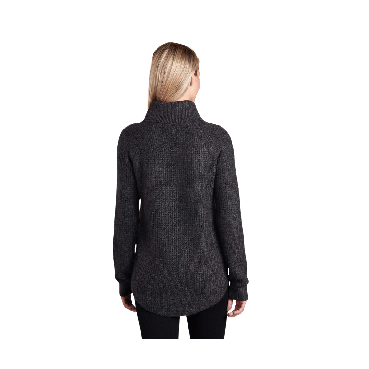 KUHL WOMEN'S SIENNA SWEATER - PAVEMENT - BACK VIEW