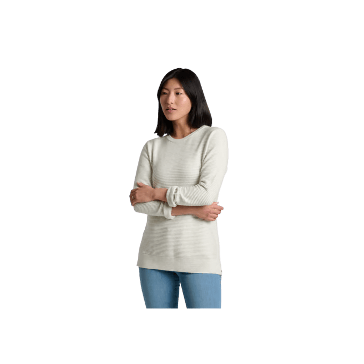 KUHL WOMEN'S SOLACE CREW TUNIC SWEATER- NATURAL