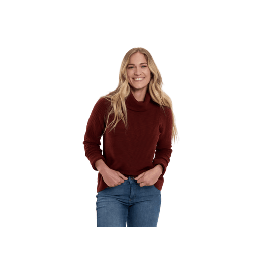 KUHL WOMAN'S SOLACE SWEATER- REDWOOD